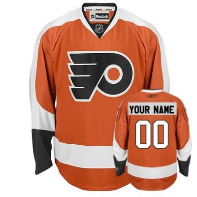 philadelphia flyers home customized hockey jersey