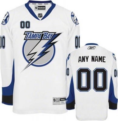 customized tampa bay lightning jersey white road man hockey jersey