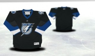 tampa bay lightning youth black jersey (blank or customized)