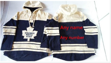 Men's Maple Leafs Blue Sawyer Hooded Sweatshirt Stitched CustomizedNHL Jersey