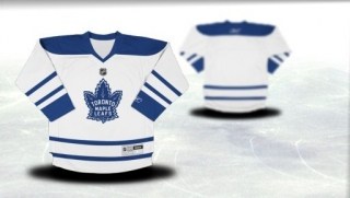 toronto maple leafs youth white third jersey (blank or customized)