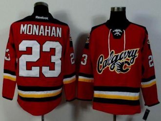 Calgary Flames #23 Sean Monahan Red Alternate Stitched NHL Jersey