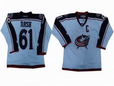 Columbus Blue Jackets #61 Rick Nash white jerseys