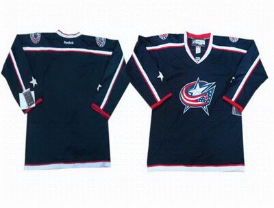 Columbus Blue Jackets blank blue jerseys