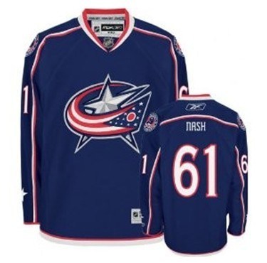 nhl columbus blue jackets #61 rick nash blue jersey