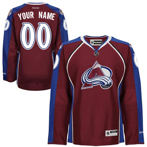 Women's Reebok Colorado Avalanche Customized Authentic Burgundy Red Home Jersey