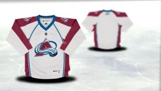 colorado avalanche youth white jersey (blank or customized)