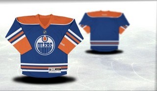 edmonton oilers youth blue jersey (blank or customized)