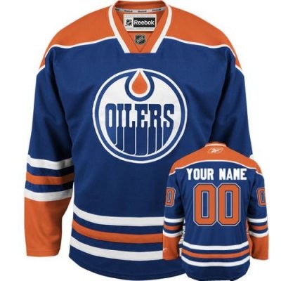 edmonton oilers home customized hockey jersey