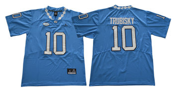 North Carolina Tar Heels 10 Mitch Trubisky Blue College Football Jersey