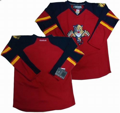 Florida panthers blank red jerseys