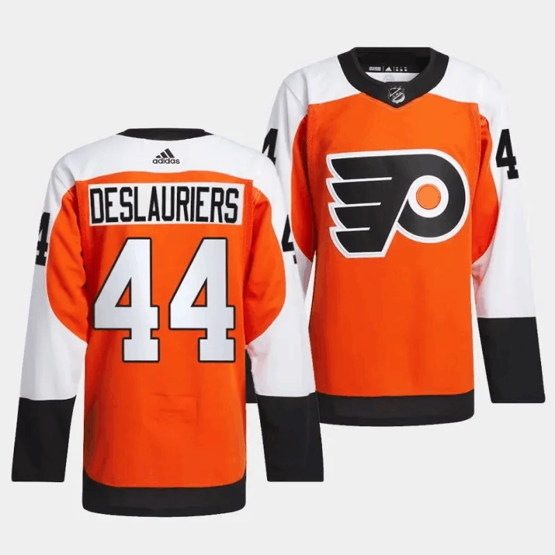 Men's Philadelphia Flyers #44 Nicolas Deslauriers 2023 24 Orange Stitched Jersey