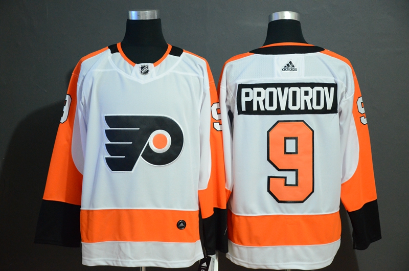 Flyers 9 Ivan Provorov White Adidas Jersey