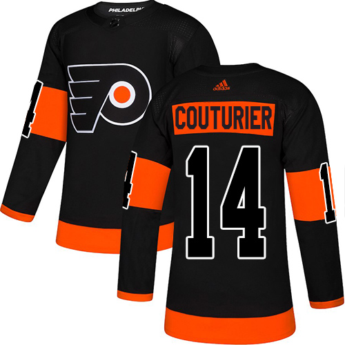 Flyers #14 Sean Couturier Black Alternate Authentic Stitched Hockey Jersey