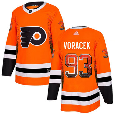 Flyers 93 Jakub Voracek Orange Drift Fashion Adidas Jersey