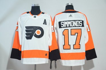 Flyers 17 Wayne Simmonds White Adidas Jersey