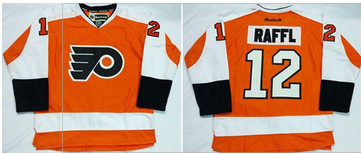 Philadelphia Flyers #12 Michael Raffl Orange Home Stitched NHL Jersey