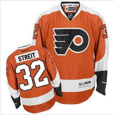 Philadelphia Flyers #32 Mark Streit Orange Home Stitched NHL Jersey