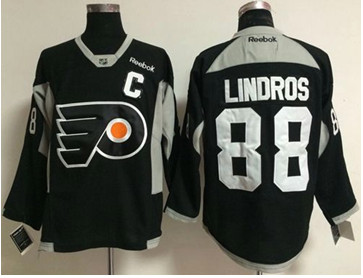 Philadelphia Flyers #88 Eric Lindros Black Practice Stitched NHL Jersey