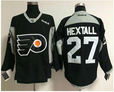 Philadelphia Flyers #27 Ron Hextall Black Practice Stitched NHL Jersey