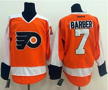 Philadelphia Flyers #7 Bill Barber Orange Stitched NHL Jersey