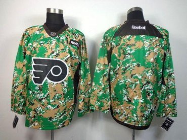 Philadelphia Flyers Blank Camo Veterans Day Practice NHL Jersey