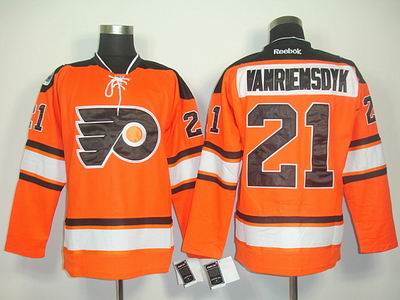 Philadelphia Flyers Jersey 21 James van Riemsdyk orange 2012 Winter Classic Jersey