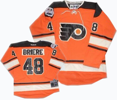 Philadelphia Flyers 48 Daniel Briere orange 2012 Winter Classic Premier Jersey