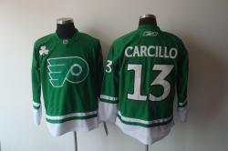 NHL Philadelphia Flyers #13 CARCILLO Green jerseys