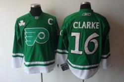 NHL Philadelphia Flyers #16 CLARKE Green Jerseys