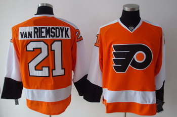 Philadelphia Flyers James Van Riemsdyk 21 ORANGE Jersey