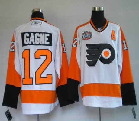 Philadelphia Flyers 12 GAGNE white WINTER CLASSIC VINTAGE 09