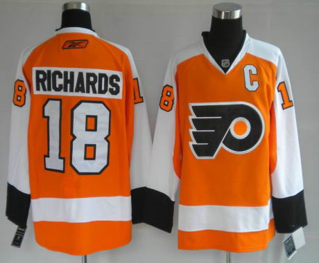 Philadelphia Flyers 18 Mike Orange Jerseys