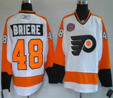 Philadelphia Flyers 48 BRIERE white WINTER CLASSIC