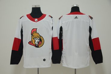 Senators Blank White Adidas Jersey