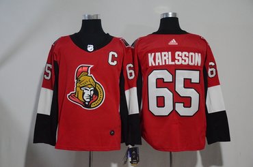 Senators 65 Erik Karlsson Red Adidas Jersey