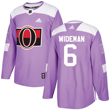 Adidas Senators #6 Chris Wideman Purple Authentic Fights Cancer Stitched NHL Jersey