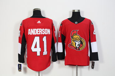 Senators 41 Craig Anderson Red Adidas Jersey