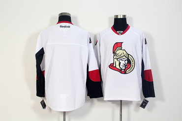 Senators Blank White Away Reebok Jersey