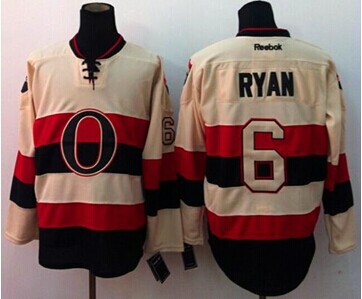 Ottawa Senators #6 Bobby Ryan Cream 2014 Heritage Classic Stitched NHL Jersey