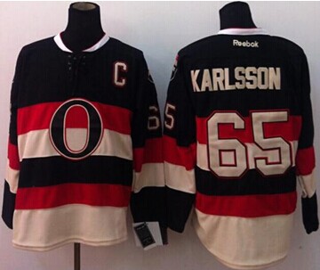 Ottawa Senators #65 Erik Karlsson Black Third Stitched NHL Jersey