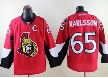 Ottawa Senators #65 Erik Karlsson Red Home Stitched NHL Jersey