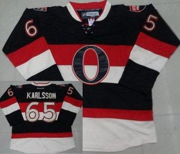 Ottawa Senators 65 Erik Karlsson Black