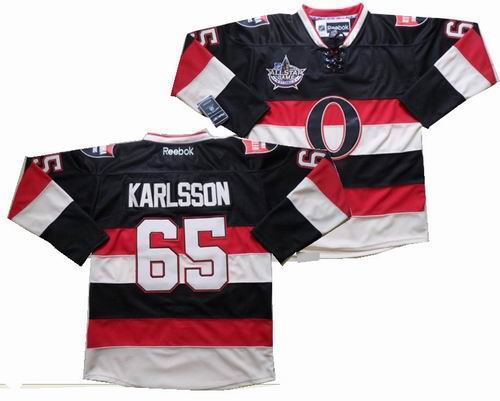 Ottawa Senators 65 Erik Karlsson black jerseys