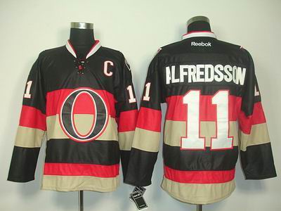 Ottawa Senators 11 ALFREDSSON black jerseys