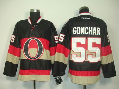 Ottawa Senators 55 GONCHAR black Jersey