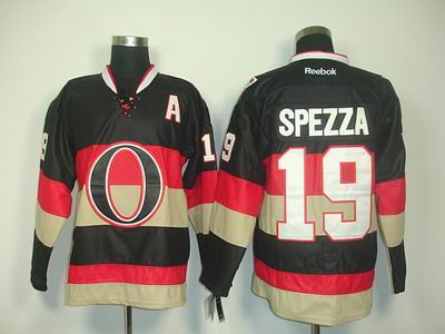 Ottawa Senators 19 SPEZZA black jerseys