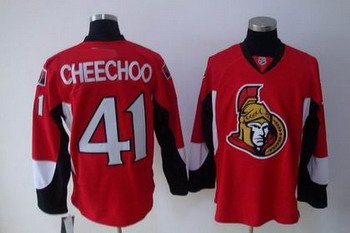 Cheap Ottawa Senators 41 CHEECHOO red Jersey