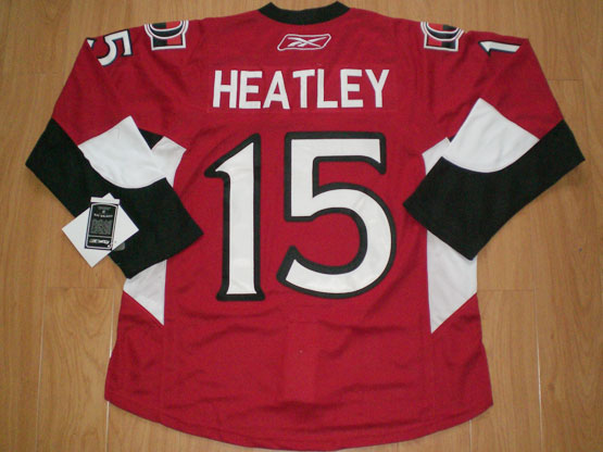 NHL Ottawa Senators #15 Dany Heatley Red Jersey