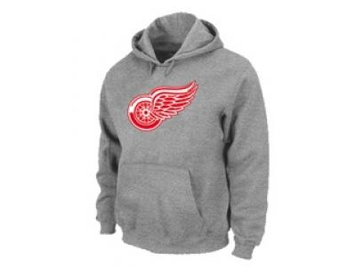 NHL Detroit Red Wings Big & Tall Logo Pullover Hoodie Grey